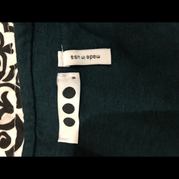 EUC 3 Dots Teal Midi Skirt - Picture 3 of 3